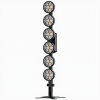 Mini projecteur linéaire vintage 6 LED COB RGB 3-en-1 DMX512 pour scène, rétro, DJ, concert, mariage