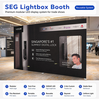 Stand de Exhibición Modular Premium de Alta Luminosidad, Ensamblaje sin Herramientas, Tamaño Personalizado Directo de Fábrica para Ferias Comerciales