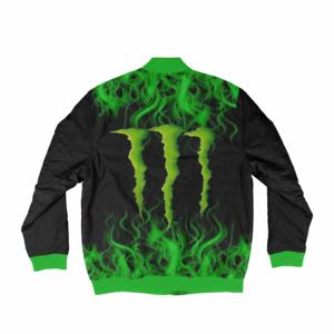 แจ็กเก็ตบอมเบอร์แบบคลาสสิกสำหรับผู้ชายแจ็คเก็ตบอมเบอร์แบบแฟชั่นมีซิปสีพื้นสำหรับฤดูใบไม้ร่วง - Product Image 4