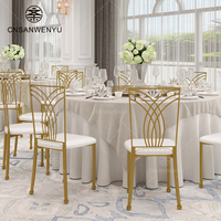 Chaises de mariage en métal robuste pour événements, hôtels, banquets |   Meubles de salle à manger d'intérieur et d'extérieur