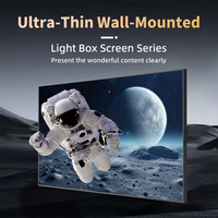 Monitor de TV Android QLED 4K Ultra Delgado, Montable en Pared, Señalización Digital, Pantalla LCD Publicitaria, Reproductor Multimedia para Elevador, 43 y 55 Pulgadas