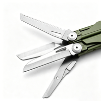 Couteau de poche pliable portable pour la survie en milieu sauvage avec scie et tournevis pour le camping en plein air et les réparations à domicile