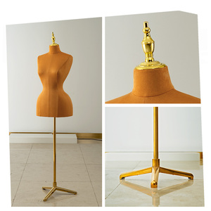 <span class=keywords><strong>Mannequin</strong></span> de présentation demi-corps en mousse flexible à hauteur réglable pour vêtements féminins, pose debout - Product Image 6