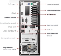 Nouvel ordinateur de bureau Lenovo ThinkCentre K70 petit format, 14e génération I3, ensemble complet avec moniteur 24 pouces, clavier et souris, version US, garantie 3 ans