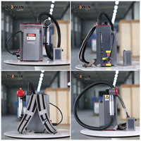 Machine de nettoyage laser portative de qualité industrielle 200W pour le nettoyage des moules d'injection plastique, des moules de pneus, des pièces automobiles, l'élimination de la rouille, de l'huile et des revêtements