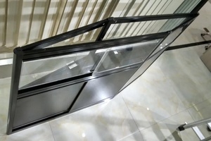 Nhôm xách tay ngắn trường hợp cho tradeshow sự kiện, gấp chất lượng cao Kính frented tủ - Product Image 3