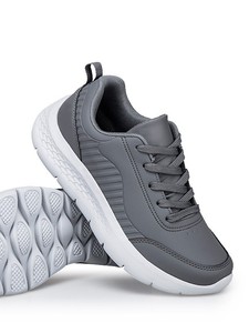 Zapatos de verano transpirables perforados de PU blanco, sin cordones, con paneles laterales elásticos, borde ondulado curvo, suela de plataforma gruesa, para hombre, uso diario. - Product Image 5