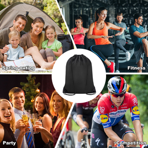 Sacs à dos à cordon de serrage de haute qualité en polyester, sacs de sport à cordon, sacs à cordon légers en polyester avec logo personnalisé - Product Image 3