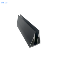 Profilés en aluminium anodisé noir ALU pour portes et fenêtres, revêtement en poudre, service de pliage et de découpe, marché nigérian