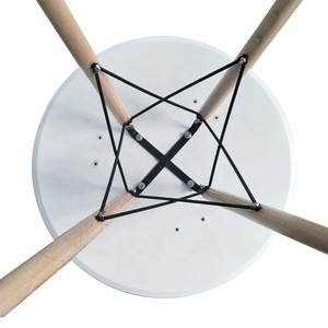 Giá Rẻ Bắc Âu Cao Bóng Nhà Hàng Cổ Điển Vòng Bắc Âu Bàn Ăn Bàn Cà Phê Bằng Gỗ Hiện Đại Mesa MDF Trắng Bàn Cà Phê - Product Image 5