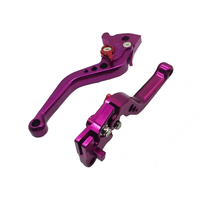 Palancas de Freno de Motocicleta Universales de Aleación de Aluminio CNC de 7/8" 22mm, Juego de Palancas de Embrague de Freno Hidráulico Ajustables para la Mayoría de las Motocicletas