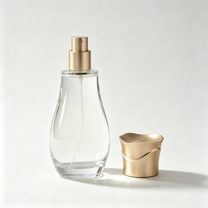 100ml <b>Square</b> Luxury Designer Perfume Bottle EDP EDT Lasts 12h Spray Screw Cap Stainless Steel Collar <b>Glass</b> P-1340 - Product Image 6