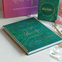 Ensemble de papeterie personnalisable pour boîte aux lettres : Carnet, cartes d'affirmation, agenda A4 mensuel et hebdomadaire 2026, boîte de planification