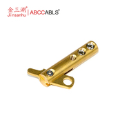 ABCCABLS Connecteur de borne d'alimentation convertible en cuivre et laiton pur pour la distribution d'alimentation audio et l'éclairage de scène