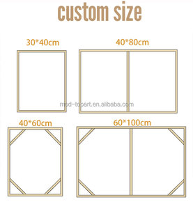 Quadro in tela 3D con calligrafia islamica bianca TOP ART, stampa a rilievo Bismillah, cornice in legno, decorazione per la casa musulmana - Vendita all'ingrosso - Product Image 5