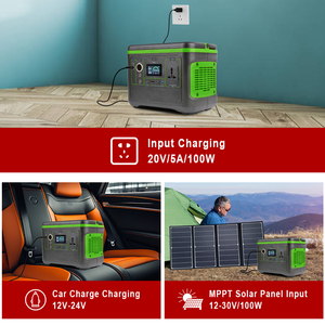 中国卸売エネルギー貯蔵パワーバンクバッテリー600Wソーラー発電機ポータブルキャンプ発電所ソーラーセット220V - Product Image 5