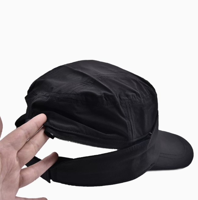2025 Men and Women Disassembled Dual-use Quick-Drying Baseball Cap Summer Solid Color Outdoor Shade Sports Leisure Empty Top Cap