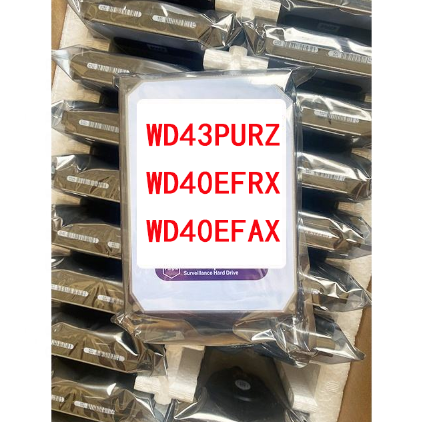 WD43PURZ WD40EFRX WD40EFAX 4TB Purple SATA III HDD 3.5 Inch Internal Hard Drive for Video Nvr Dvr