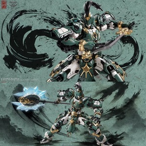 Figurines d'<span class=keywords><strong>action</strong></span> en plastique de robots de <span class=keywords><strong>patrouille</strong></span> Mecha Dragon Halberd, modèle Spot Hidden Road, ensemble de jouets militaires à assembler, cadeau - Product Image 3