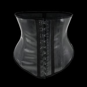 Corset amincissant sexy en latex à baleines en acier pour femme, ceinture serre-taille sous-poitrine, harnais, haut corset à porter en extérieur, bustier grande taille - Product Image 2