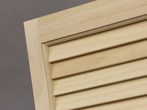 คุณภาพสูง AWC ภายนอกไม้หน้าต่างบานเกล็ดบานเกล็ด 15" กว้าง x 55" สูง Pine One คู่ - Product Image 3