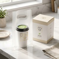 Sacs à vin et vodka avec poignée noire mate, pochette en plastique refermable avec valve de dégazage, logo personnalisé, qualité alimentaire, frais, 250g 500g