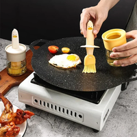 Bouteille d'huile en verre monobloc anti-fuite avec pinceau de cuisson en silicone, pinceau à huile de qualité alimentaire pour la cuisson en cuisine