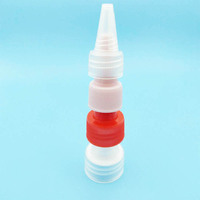 Vis de verrouillage supérieure torsadée en plastique longue buse 18mm 20mm 24mm 28mm couvercle à bec extensible capuchon en plastique
