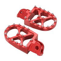 NICECNC Pedal Pijakan Kaki Aluminium Lebar Anti-Selip dengan Gigi Baja Pro-Bite untuk Beta RR 4T 350 390 400 430 450 480 498 520 525