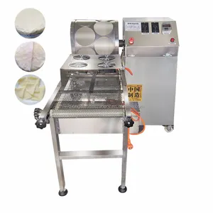 Vendita calda industriale Egg Grain Lumpia Sheet Tortilla Injera Wrapper Spring Roll Making Machine Price puff pasticceria machine