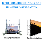Layar LED Modular P3.91 untuk Sewa, Pasokan Pabrik, Panel LED Instalasi Cepat, Dinding Latar Panggung LED untuk Pameran Dagang