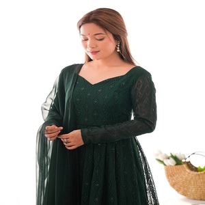 Latest Georgette Fabric Anarkali Dress for Women Trendy Long <b>Flared</b> Anarkali Suit Indian Wedding Party Wear Ladies Outfit - Product Image 1