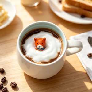 Mug en céramique 3D renard caché mignon – Compatible lave-vaisselle et micro-ondes, grande capacité, tasse à café/thé créative, cadeau d'anniversaire pour la maison/le bureau - Product Image 5