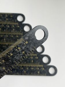 Règles en fibre de carbone forgées découpées sur mesure par CNC 20 cm 16 cm - Product Image 4