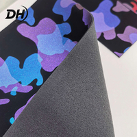 Cuir synthétique imitation microfibre à imprimé camouflage pailleté personnalisé, base 100% polyester, matière synthétique pour empeigne de chaussure