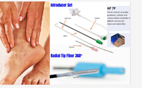Thérapie laser endoveineuse EVLT, fibre laser 980 1470 nm, machine laser pour l'élimination des varices des jambes