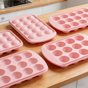 Grand bac à glaçons réutilisable en silicone, écologique, antiadhésif, sans danger pour les aliments, congélation rapide, démoulage facile, compatible congélateur, usage domestique - Product Image 1