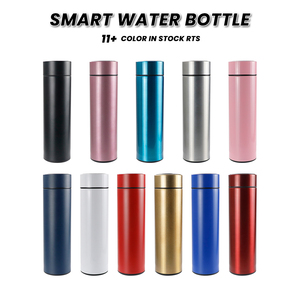 Nouvelles Idées 2025 Bouteille <span class=keywords><strong>d</strong></span>'<span class=keywords><strong>Eau</strong></span> Isolée sous Vide en Acier Inoxydable avec Affichage de la Température LED 500ml Isolation Thermique 8-12 Heures - Product Image 3
