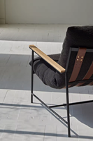 Meubles de design scandinave Wabi Sabi, fauteuil confortable de luxe, fauteuil de détente, canapé