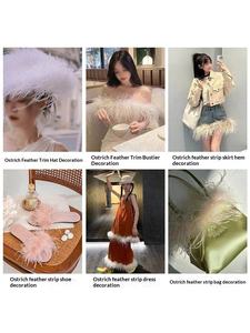 Tira <span class=keywords><strong>de</strong></span> Plumas <span class=keywords><strong>de</strong></span> Avestruz <span class=keywords><strong>de</strong></span> China en Oferta, Vestidos Multicapa Gruesos, Decoración <span class=keywords><strong>de</strong></span> Plumas para Espectáculos <span class=keywords><strong>de</strong></span> Danza, Accesorios <span class=keywords><strong>de</strong></span> Decoración - Product Image 3