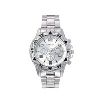 Jam Tangan Quartz Pria Grosir, Kaca Alloy, Dial Tiga Mata, Personalisasi, 42mm, Ketebalan 14mm, untuk Hari Ayah dan Thanksgiving