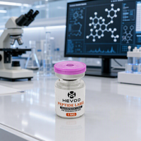 Étiquettes personnalisées pour flacons de peptides 1 ml, autocollants pour flacons transparents givrés avec impression couleur personnalisée pour l'identification et le stockage en laboratoire
