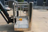 Plateforme élévatrice articulée industrielle diesel SAGAFIRST SPABL10-45M à grande portée et rotation, pour maintenance aérienne, 48,6 m