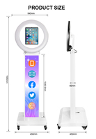 Machine Photobooth pour Location en Entrepôt Outre-mer, Compatible iPad 10.2/10.5/10.9/11/12.9/13 pouces, Logo Gratuit