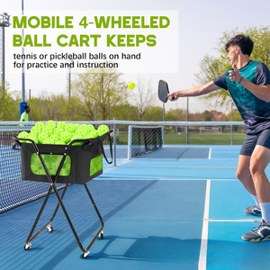 Cesta Portátil de Alta Calidad para Pelotas de Tenis y Pickleball, Capacidad para <span class=keywords><strong>140</strong></span> Pelotas de Pickleball y 175 Pelotas de Tenis, Duradera y Personalizable para Entrenamiento - Product Image 5