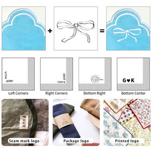 Francés hemstitch personalizado bordado monograma patrón borde 100% pura tela <span class=keywords><strong>falx</strong></span> Lino cóctel servilleta para boda - Product Image 5