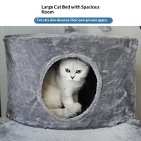 Arbre à chat de style simple pour le commerce extérieur, avec lit intégré, jouet en sisal et plateforme d'escalade, modèle FH-CAT002