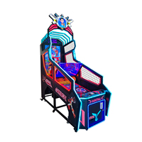 Colorfulsky Machine de jeu de basket électronique d'arcade de rue pour le marché anglophone, Garantie 1 an, Fonctionne à pièces, Prise UE, Rechargeable