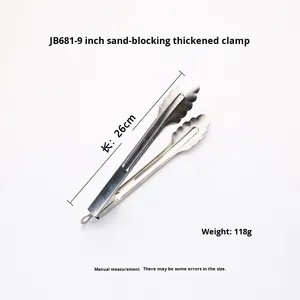 Pinces à aliments en acier inoxydable épaissi de 16 pouces Yolecen pinces à <span class=keywords><strong>barbecue</strong></span> résistantes aux hautes températures et pinces à saucisses en acier inoxydable durable - Product Image 6