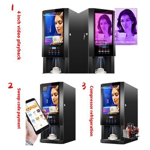 Máquina de Té de Soya Comercial Totalmente Automática de Tres Cabezas, Dispensador de Café Instantáneo con Código QR, Equipo de Agua para Oficina E-30SCW Comercial - Product Image 2